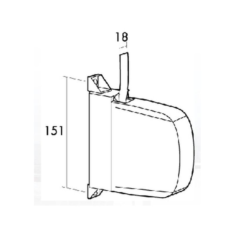 RECOGEDOR PERS 18MM SOBREP MINI PL MF/BE GAVIOTA