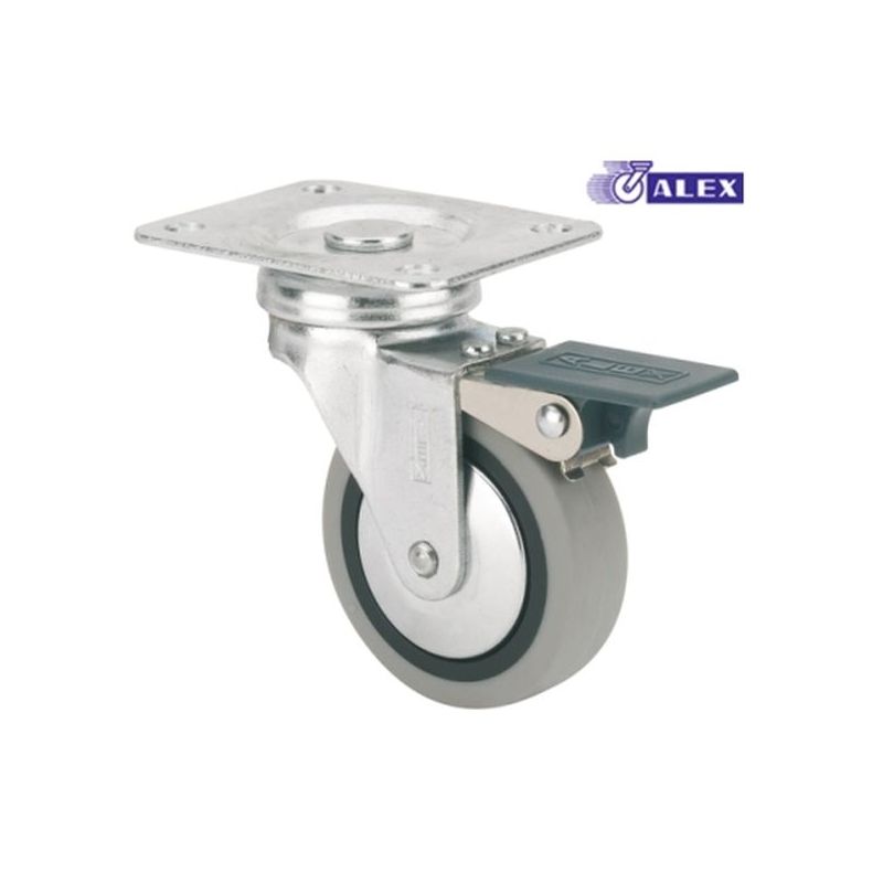 RUEDA GIR C/F 050MM 1-0548 PL.070X055 022KG.LISO GOM N/G BD