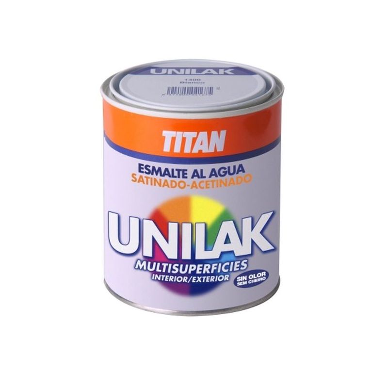 ESMALTE LACA SAT. 750 ML NE AGUA UNILAK TITAN
