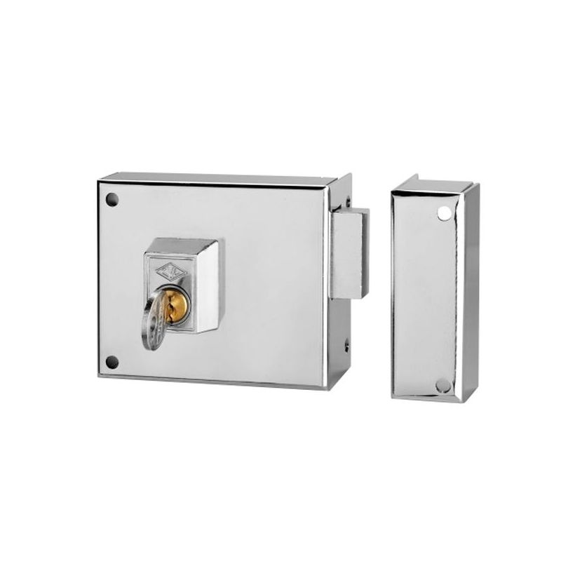 CERRADURA SOBR. 100X60MM 124A10D/0 NIQ S/PAL DCHA CVL