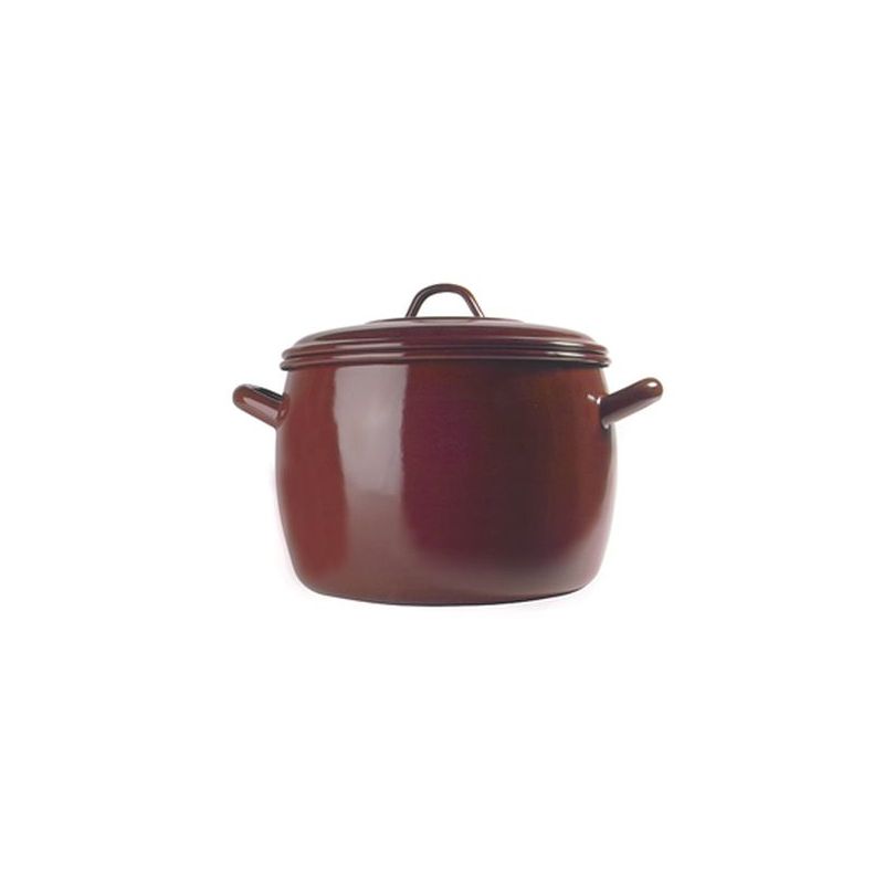 OLLA ALTA 28CM C/TAPA ABOMBADA IND A/ESM TEJA ESTRELLA