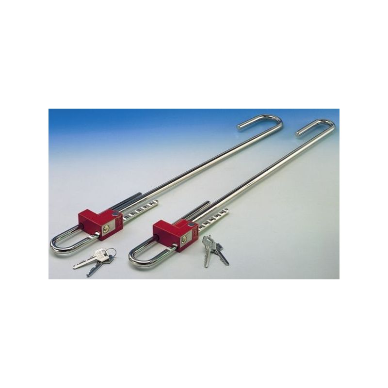 CANDADO ANTIRROBO COCHE ARCO CREM.Ø10MM ANCHO NIQ 82 FAC