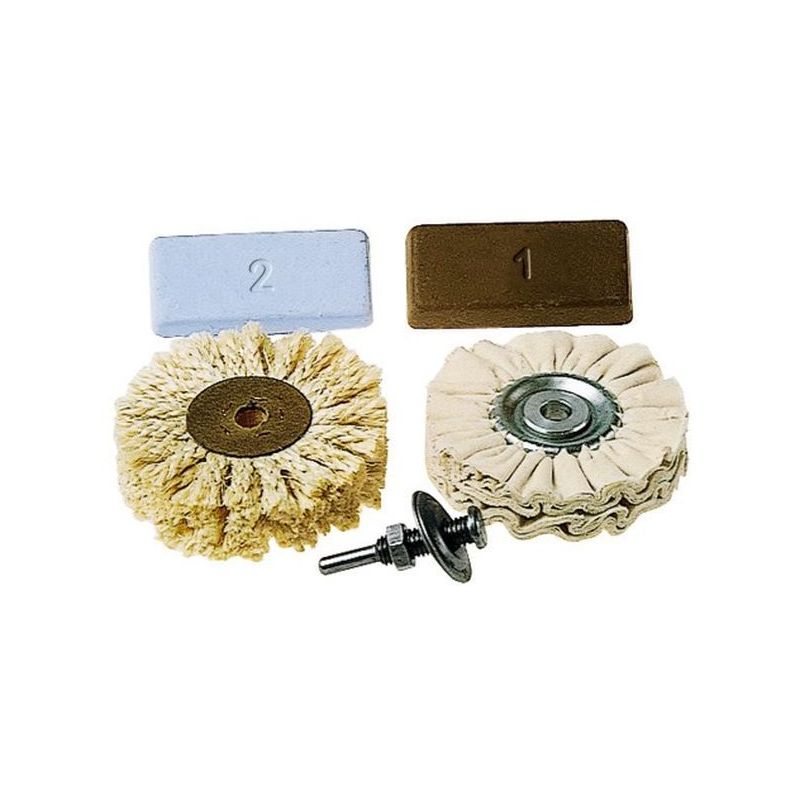 PULIDOR HTA.ELEC WOLFCRAFT MANDRIL-2 DISCOS-2 PASTAS 5PZ MA