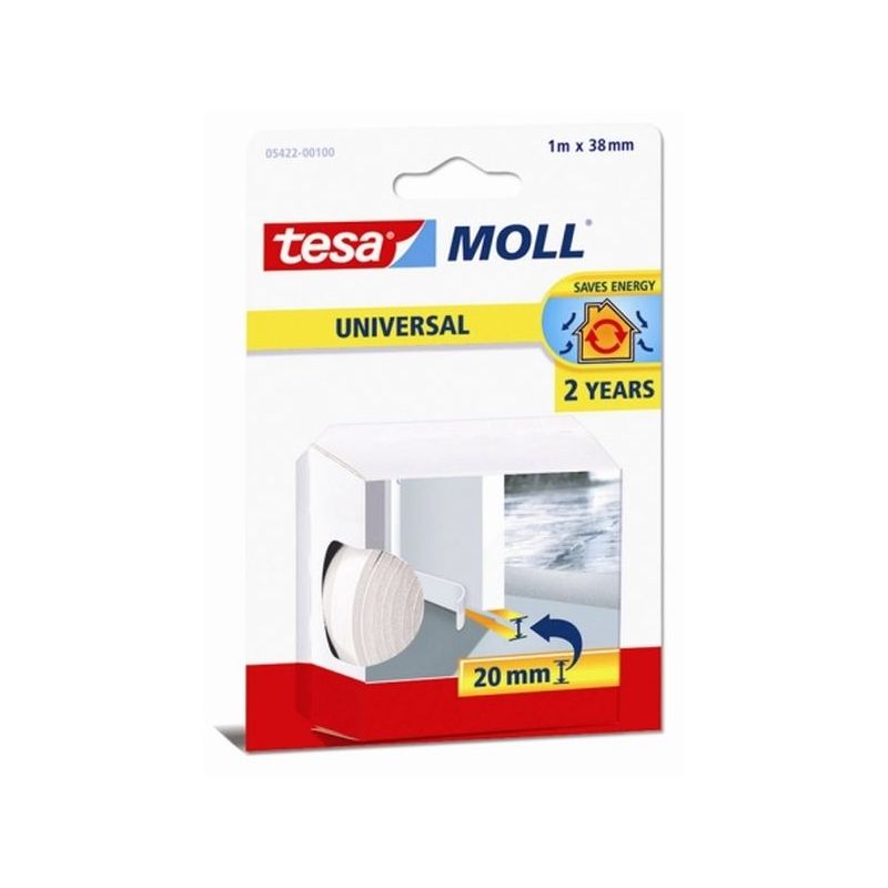 BURLETE BAJO PTA 38MMx01MT TIRA ADH CAU BL TESATAPE