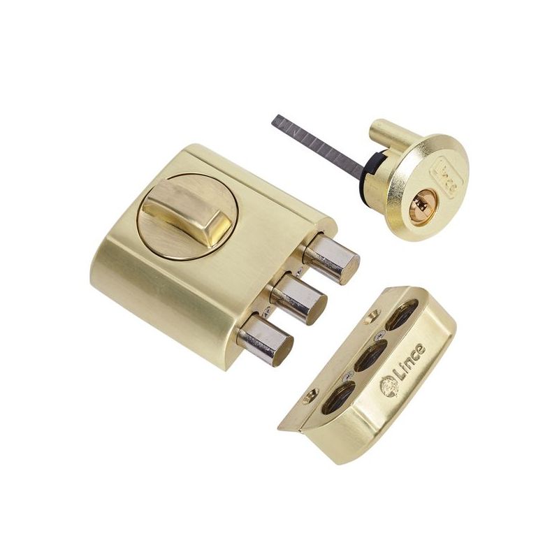 CERROJO SOBR. 7X75+26X24MM 4930-HL DOR CON LLAVE LINCE