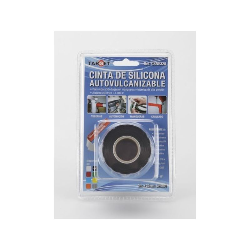CINTA SIL 25MMX 3MT AUTOV. NEG TARGET