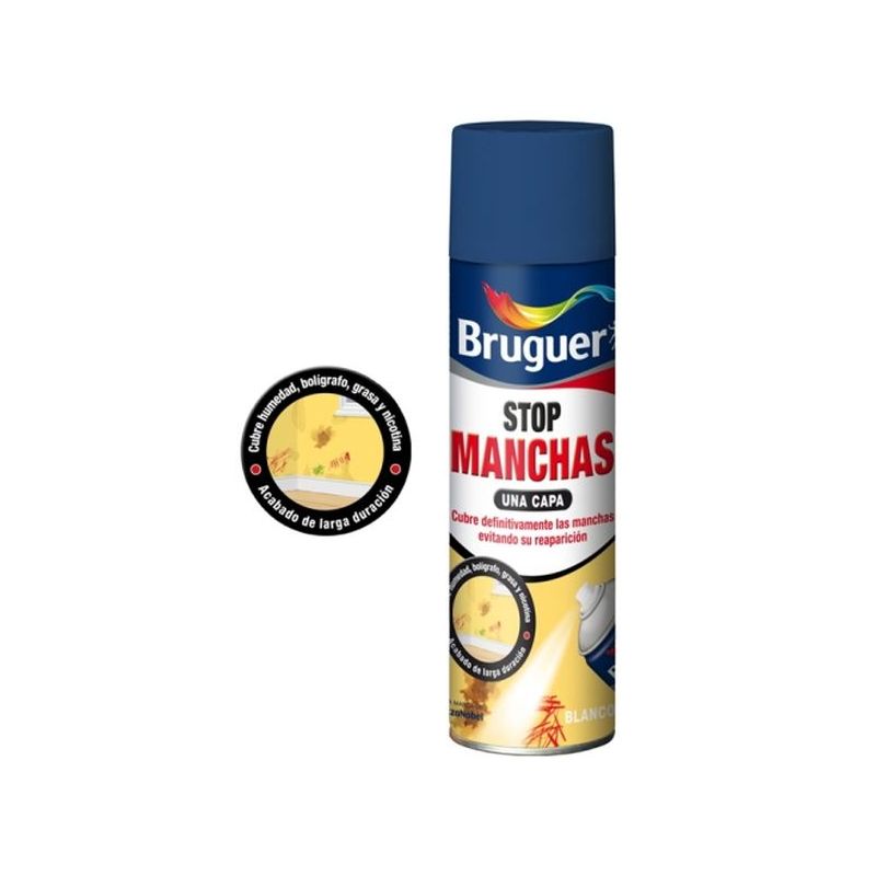 PINTURA ANTIMANCHAS PAREDES 500 ML BL SPRAY BRUGUER