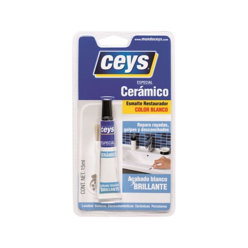 ESMALTE RESTAURADOR CERAM 15 ML BL/BRI CEYS