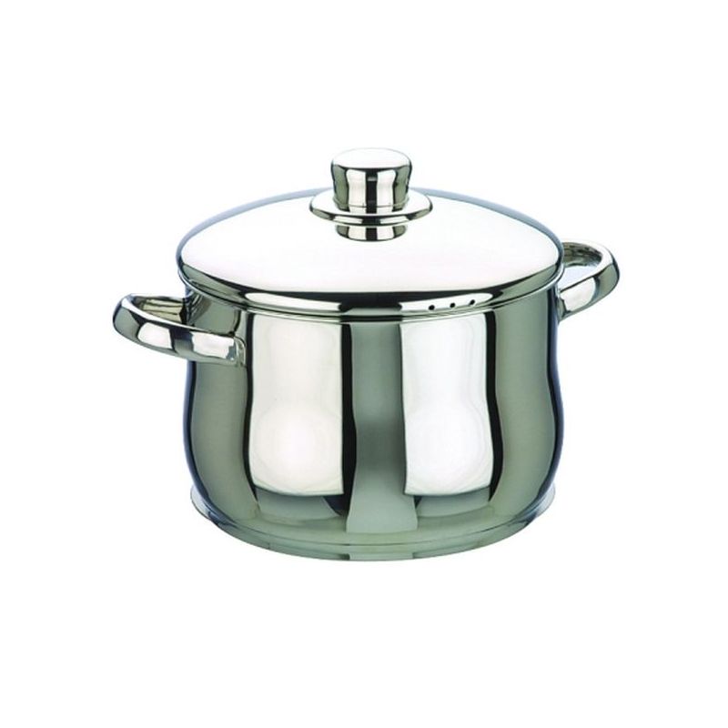 OLLA ALTA 16CM C/TAPA INOX OSLO IBILI