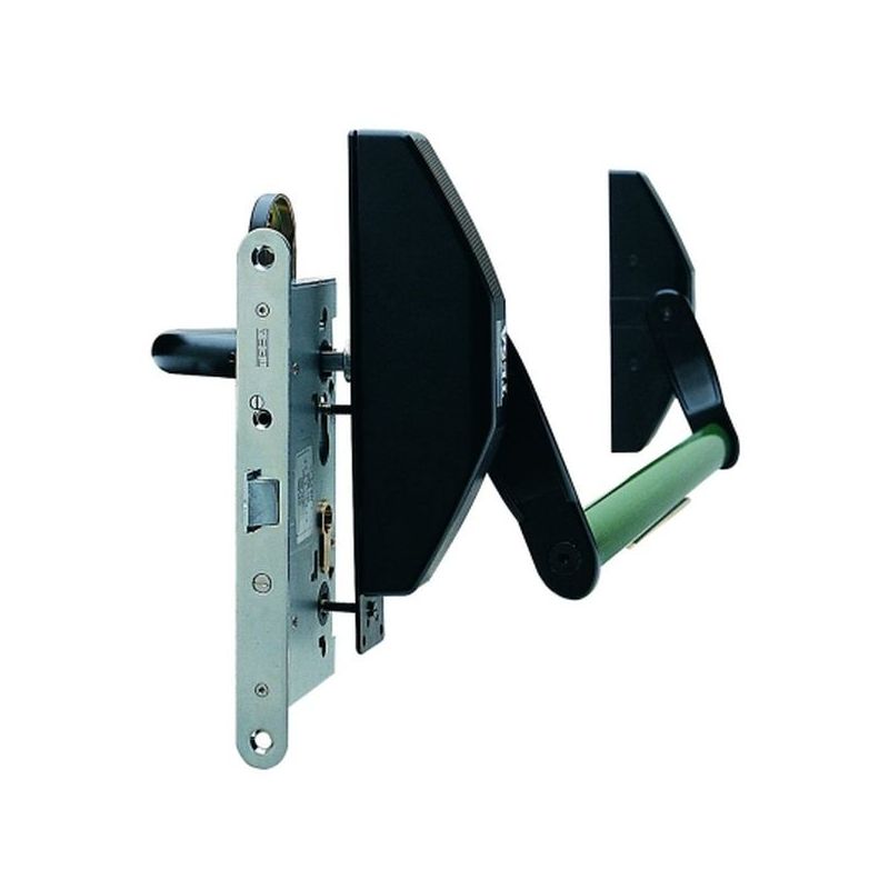 BARRA ANTIP. EMBUTIR 90CM 1970-908-NV NEG/VER TESA