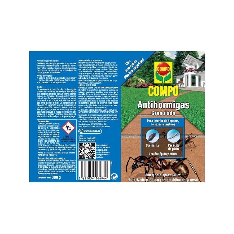 INSECTICIDA HORMI GRANULADO TALQUERA COMPO 300 GR