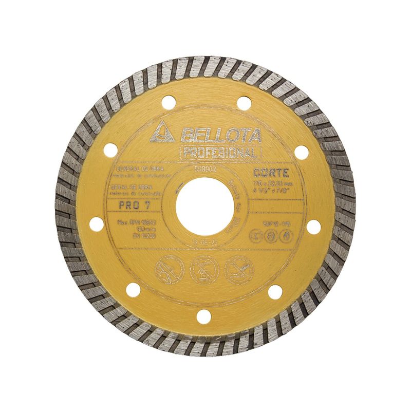 Disco Diamante General de Obra. Segmentado. Pro  REF:50712-125