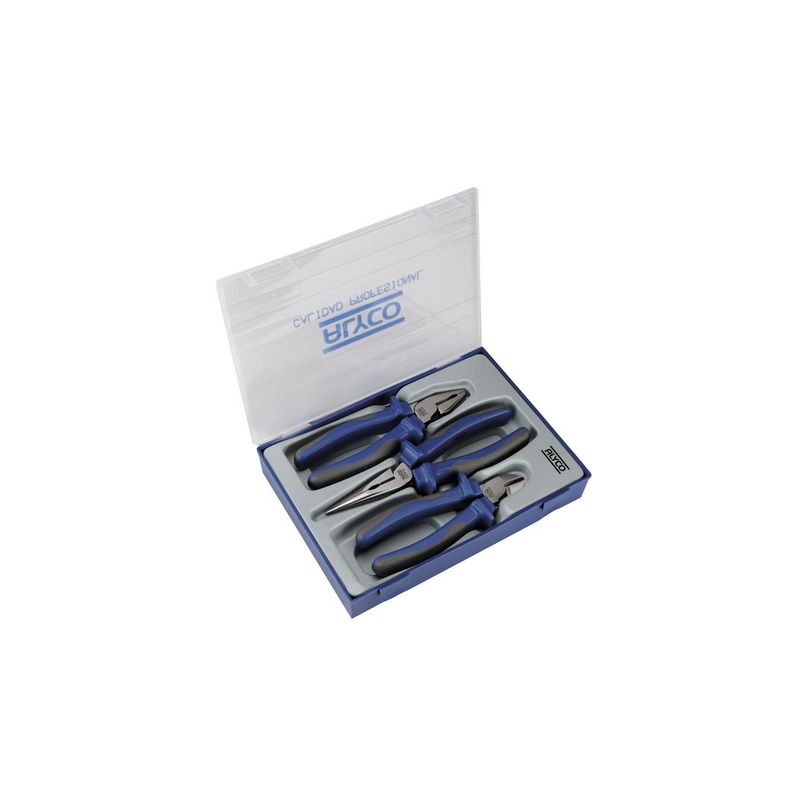 JGO. 3 ALICATES ALTA POTENCIA C/PLASTICO