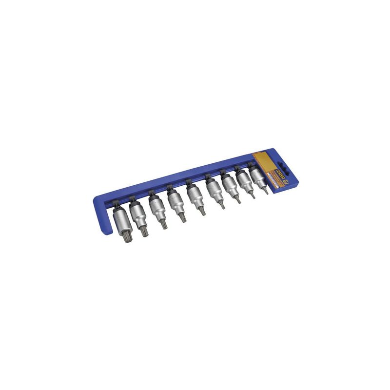 JGO. VASOS 1/2 9 PIEZAS PUNTA TORX