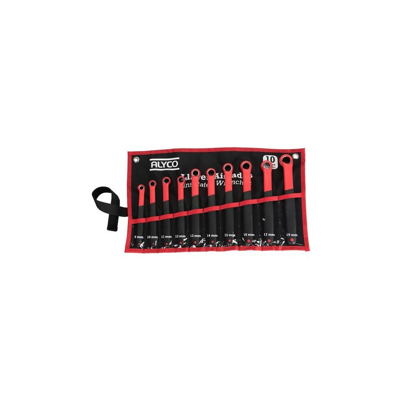 JGO 10 LLAVES ACODADA VDE B/NYLON 8-19MM