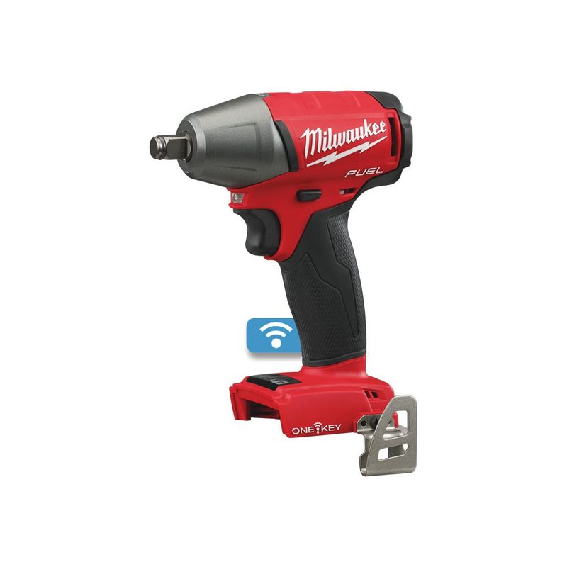 M18ONEIWF12-0X  Llave de impacto M18 FUEL™ ONE-KEY™, recepción 1/2" con anillo de fricción, 4 modos, máximo par de apriete 300Nm. Se suministra en versión cero, sin baterías ni cargador, en HD-box