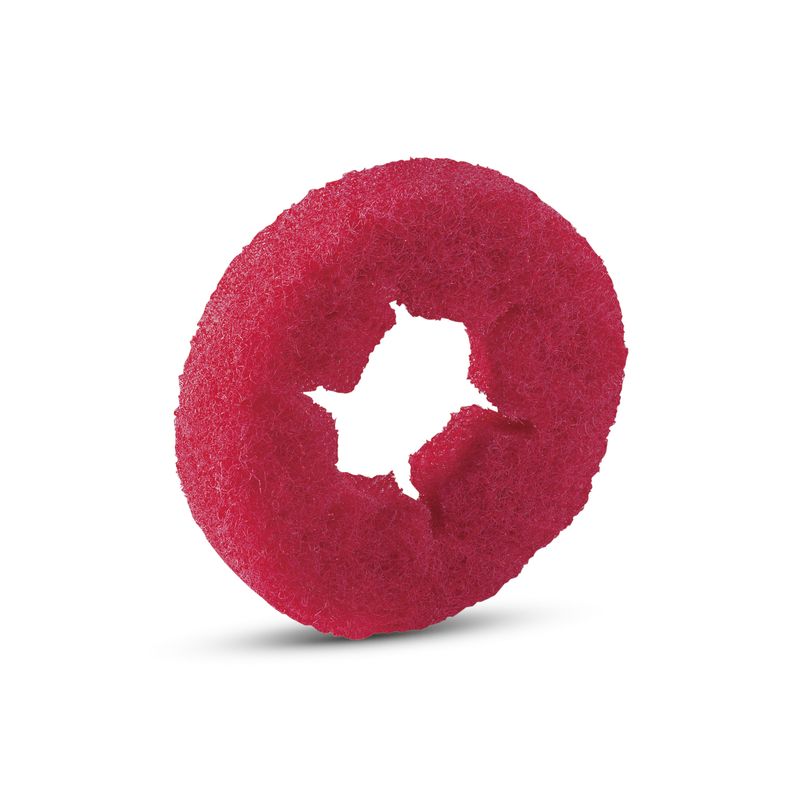 Cepillo cilíndrico de esponja, medio, rojo