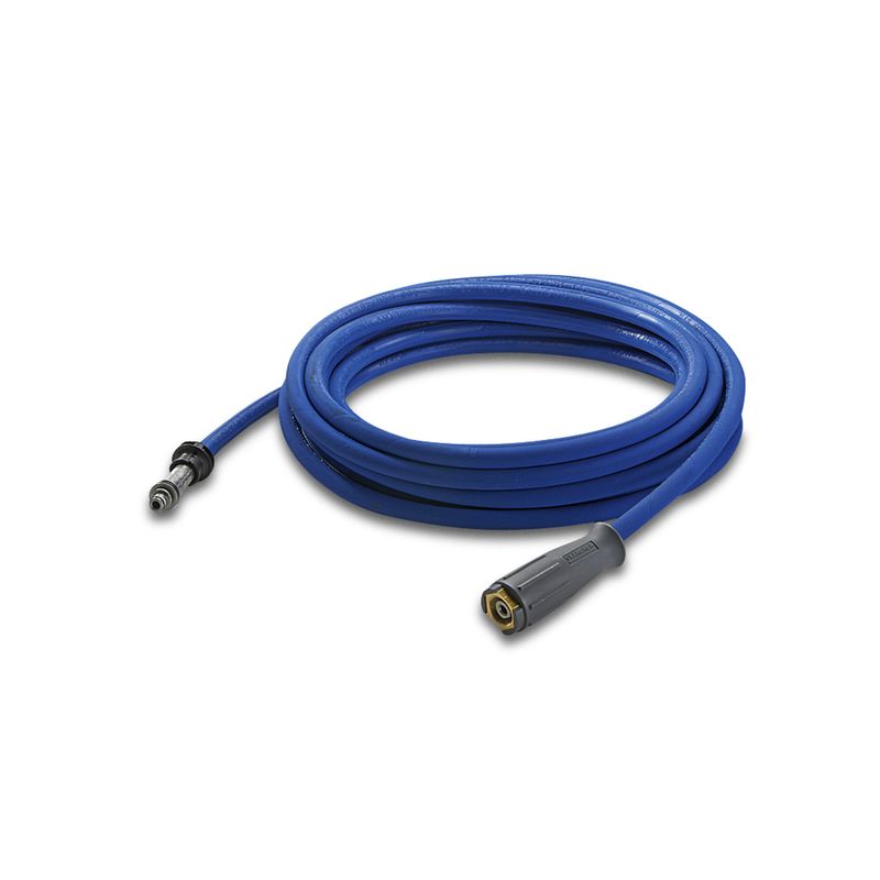 Manguera de alta presión para alimentos, 10 m, 400 bar, 1 M22 x 1,5 / 1 conexión para enrollador de mangueras AVS