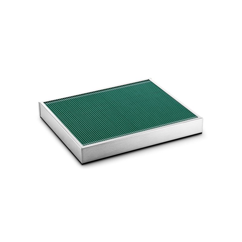 Filtro plegado plano verde