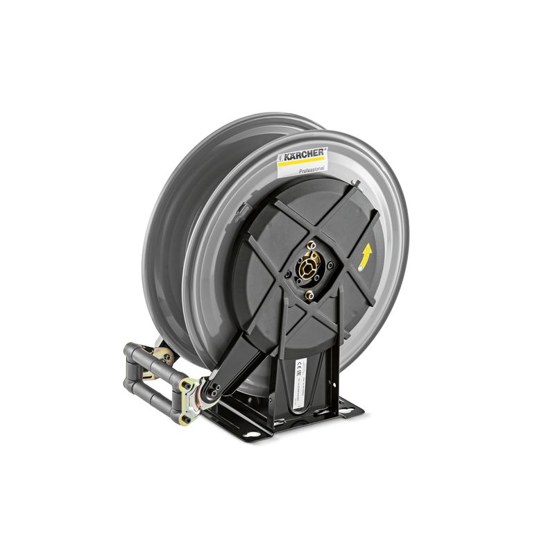 Enrollador de mangueras automático, pintado en gris basalto, 20 m