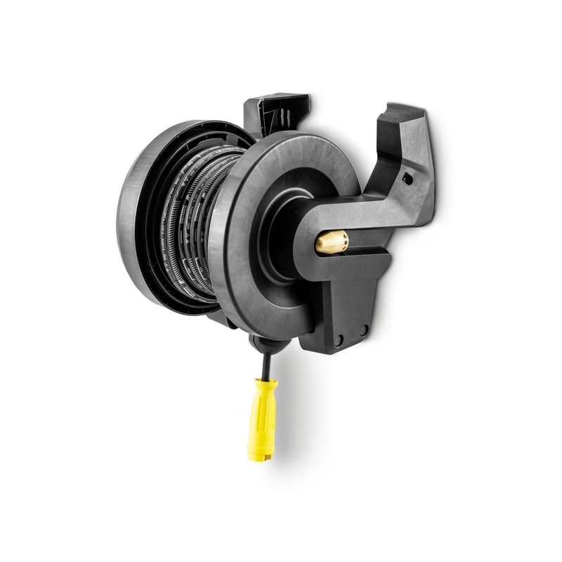 Enrollador de mangueras automático de plástico incl. manguera de alta presión, 15 m