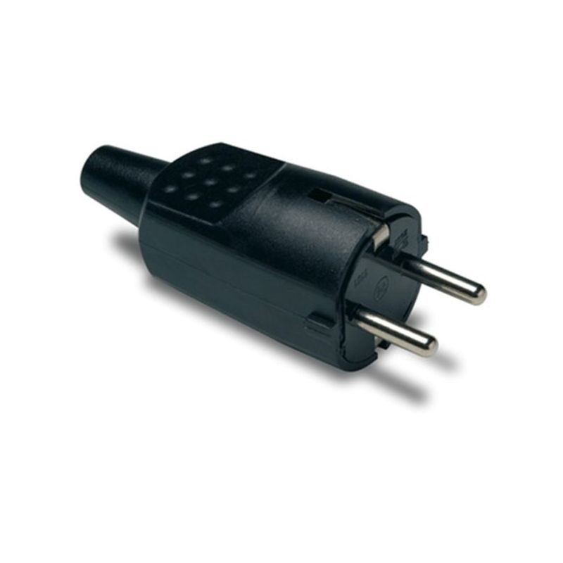 CLAVIJA TT 16A-250V NEGRA FAMA