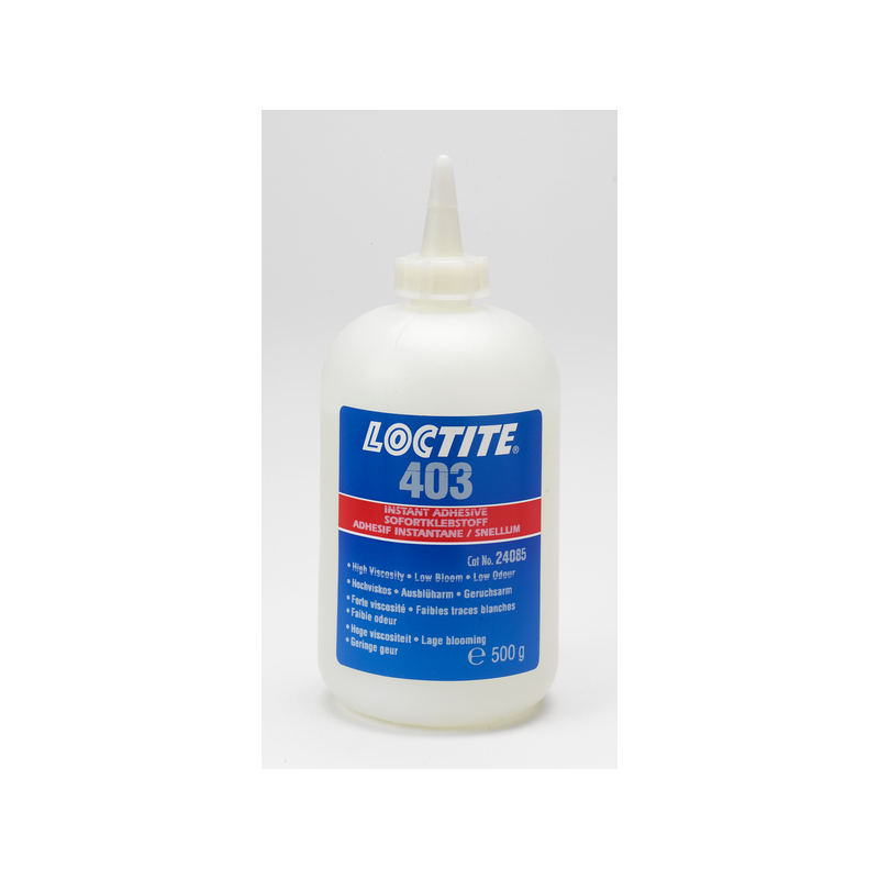 LOCTITE 403 BO 500G DE ADHESIVO INSTANTÁNEO BAJO EMPAÑAMIENTO ALTA VISCOSIDAD