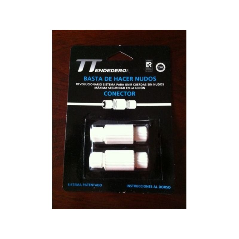 CONECTOR CUERDAS S/NUDO TEND Y TIRAD 2 PZ                   