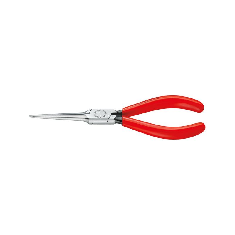 Alicates de punta        rectos, con mango deplástico 160 mm Knipex