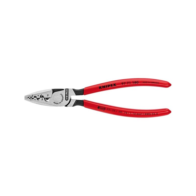 Alicate de engarce       180mm pulido Knipex