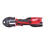 Prensadora hidráulica subcompacta M12™ FORCE LOGIC™, fuerza de prensado 19kN, 40000 ciclos de prensado entre mantenimientos, capacidad máxima 35mm en metal y 40mm en plástico. Se suministra con 2 baterías M12B2 y cargador C12C, en kitbox